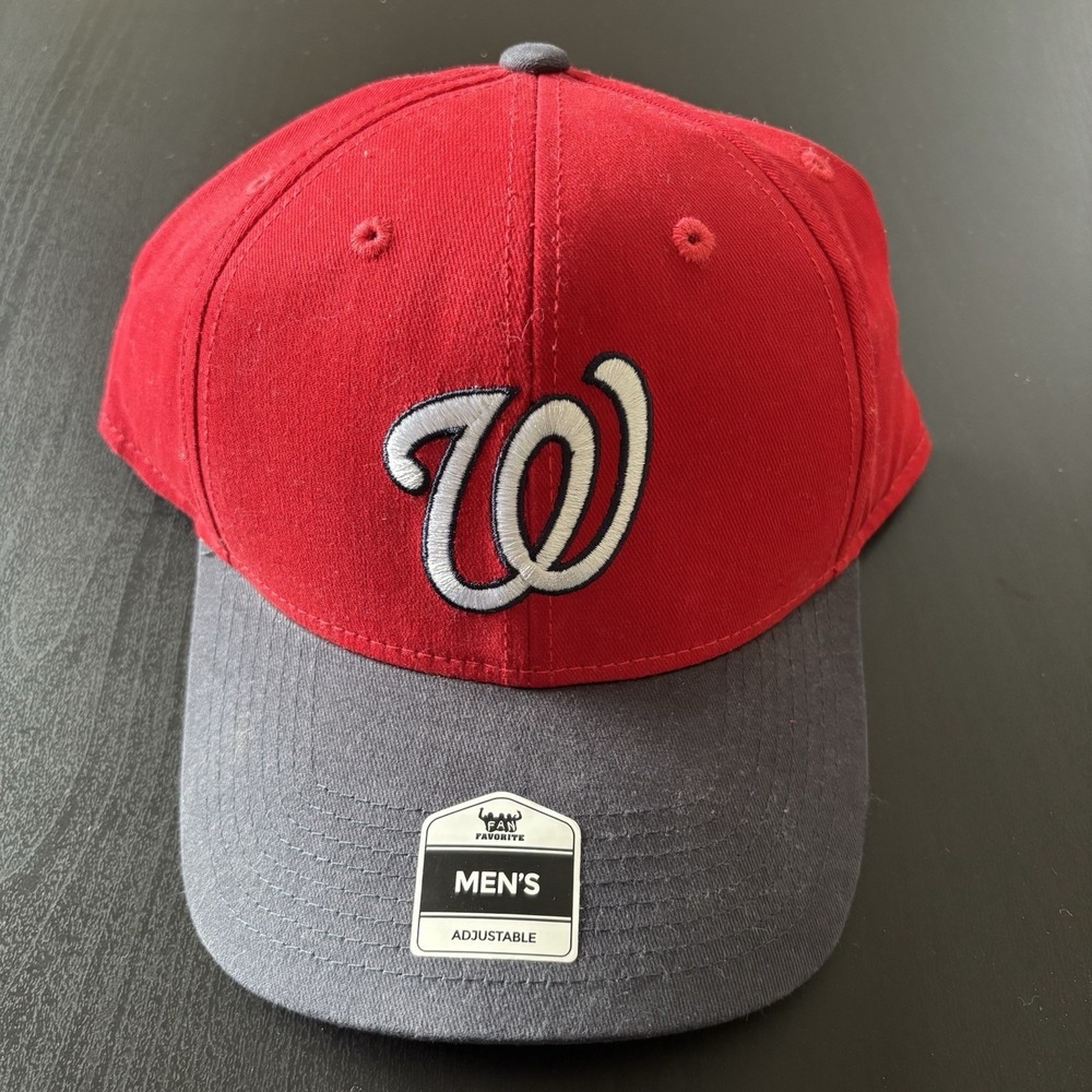 MLB Washington Nationals Strapback‎ Hat OSFM Red by Fan Favorites
